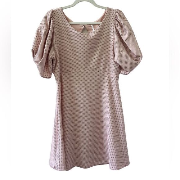 Free People Dot Puff Sleeve Dress - Picture 1 of 10